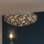 Bianco Petal White Glass Chandelier 600mm – Decorative Hanging Ceiling Light