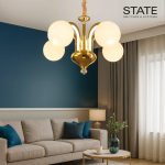 Luminary Bloom – Modern Globe Chandelier