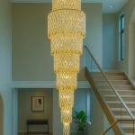 Golden Cascade Chandelier 