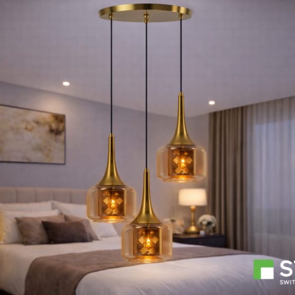 Pendant Light – Amber Flame Series