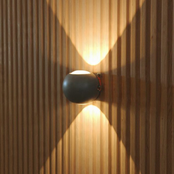Modern LED Up Down Wall Light with Soft Oval Beam Effect