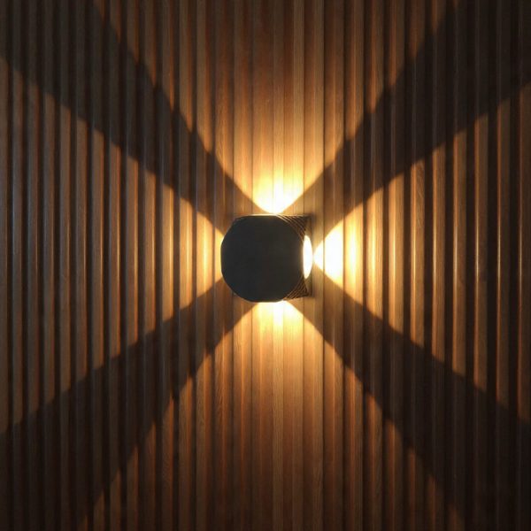 Modern LED Wall Light with Multi Beam Decorative Pattern Effect