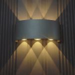 Modern Linear LED Wall Light with Triple Beam Light Effect