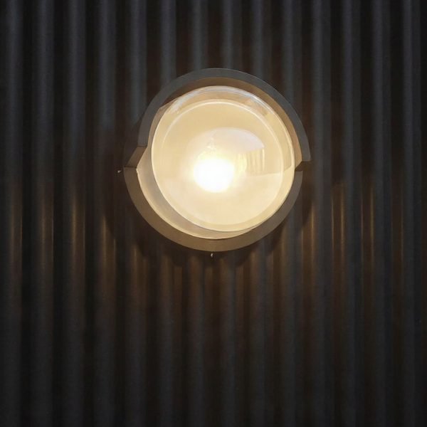 Modern Round Dome LED Wall Light with Soft Diffused Glow