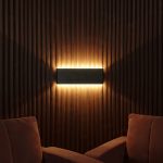 Modern Horizontal LED Wall Light with Soft Ambient Glow Design