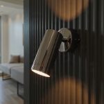 Modern Adjustable LED Spot Wall Light with Chrome Finish Design