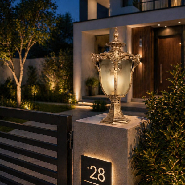 Antique Gold Designer Outdoor Lantern – Heritage Luxury Series