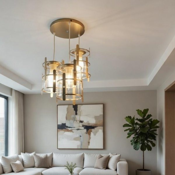 Modern Glass Frame Designer Pendant – Premium Luxury Hanging Light