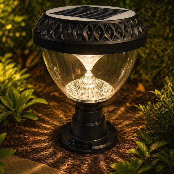 Solar LED Garden Bollard Light – Decorative Outdoor Landscape Lamp