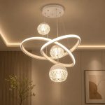 Luxury Hanging Crystal Cluster Chandelier – Multi-Level Pendant