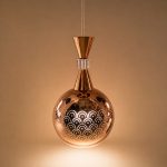 Rose Gold Glass Pendant Light – Modern Luxury Hanging Light