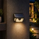 Advanced Solar Motion Sensor Wall Light with Wide-Angle LED Coverage