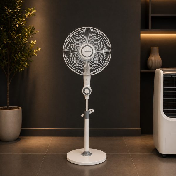 Goldmedal Storm 400 mm Wall Fan – High Speed 1350 RPM | Powerful Air Delivery | Silent Operation | White Grey