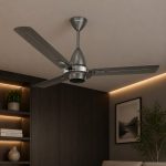 Goldmedal WINZO BLDC 1200 mm Decorative Ceiling Fan – Metallic Grey | Smart & Energy Efficient
