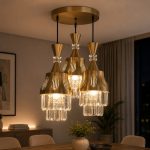 Luxury Triple Crystal Pendant Chandelier