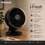 Goldmedal i-Fresh 230 mm 2-in-1 Personal Fan – Desk & Wall Mountable