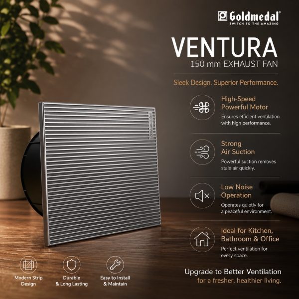 Goldmedal Ventura 150 mm Decorative Exhaust Fan